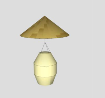 现代简易台灯SU模型下载_sketchup草图大师SKP模型