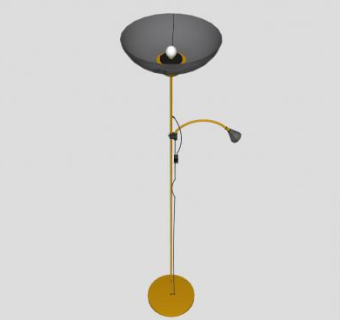 简约风格落地灯SU模型下载_sketchup草图大师SKP模型