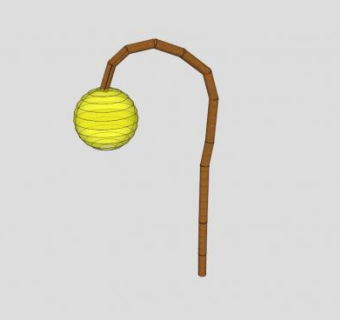 直照式落地灯SU模型下载_sketchup草图大师SKP模型