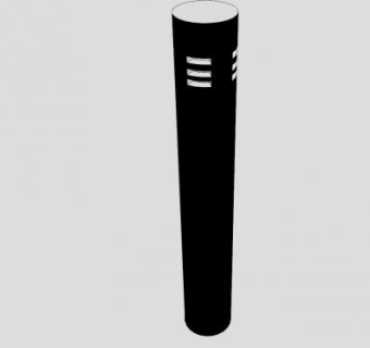 现代柱子落地灯SU模型下载_sketchup草图大师SKP模型