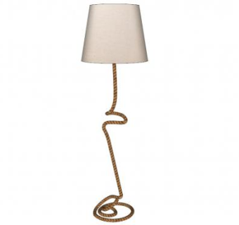 现代绳落地灯SU模型下载_sketchup草图大师SKP模型