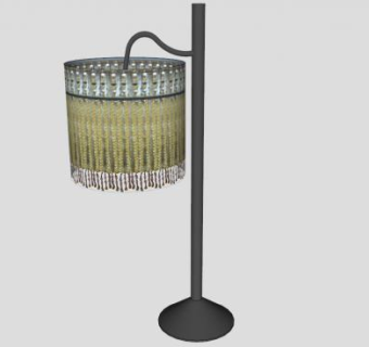 民族风串珠落地灯SU模型下载_sketchup草图大师SKP模型