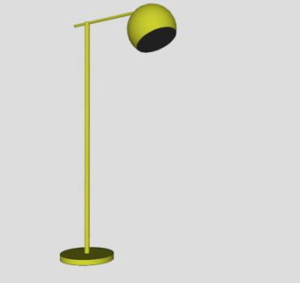 英里落地灯SU模型下载_sketchup草图大师SKP模型