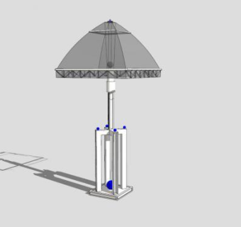 现代透明台灯SU模型下载_sketchup草图大师SKP模型