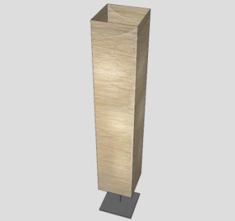 宜家玻璃地板灯落地灯SU模型下载_sketchup草图大师SKP模型