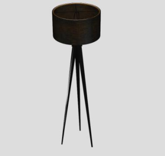 三脚架落地灯SU模型下载_sketchup草图大师SKP模型