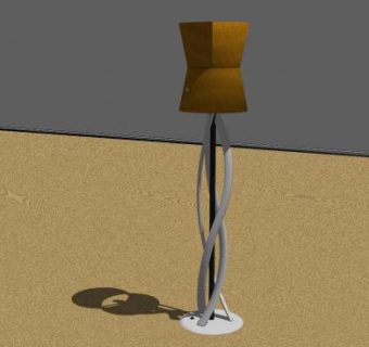 灯罩落地灯SU模型下载_sketchup草图大师SKP模型