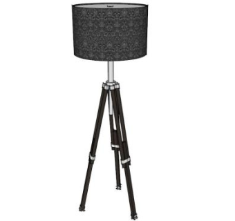 现代黑色三脚架落地灯SU模型下载_sketchup草图大师SKP模型