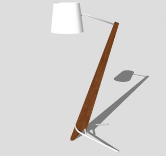 现代席尔瓦落地灯SU模型下载_sketchup草图大师SKP模型