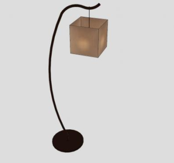 简约上照式落地灯SU模型下载_sketchup草图大师SKP模型