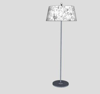 欧式风格落地灯SU模型下载_sketchup草图大师SKP模型