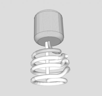 日光灯管SU模型下载_sketchup草图大师SKP模型