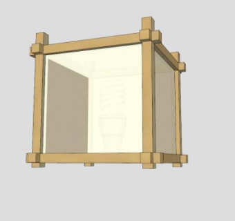日本风格灯笼SU模型下载_sketchup草图大师SKP模型