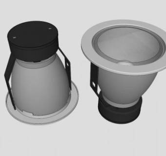现代照明射灯SU模型下载_sketchup草图大师SKP模型
