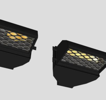 竖式白炽灯筒灯SU模型下载_sketchup草图大师SKP模型