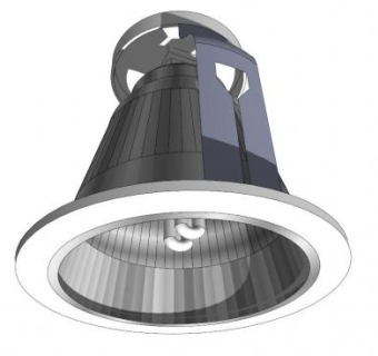 现代明装式筒灯SU模型下载_sketchup草图大师SKP模型