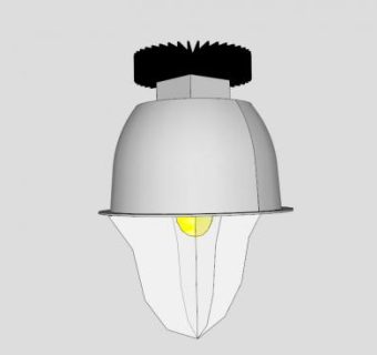 LED灯明装式筒灯SU模型下载_sketchup草图大师SKP模型
