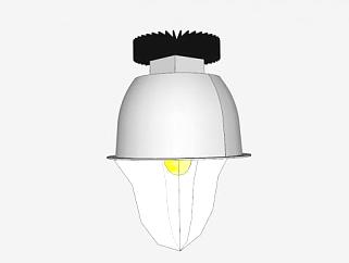 LED灯明装式筒灯SU模型下载_sketchup草图大师SKP模型