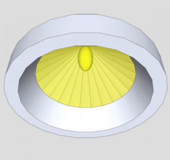 现代卤素筒灯SU模型下载_sketchup草图大师SKP模型