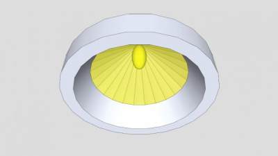 现代卤素筒灯SU模型下载_sketchup草图大师SKP模型