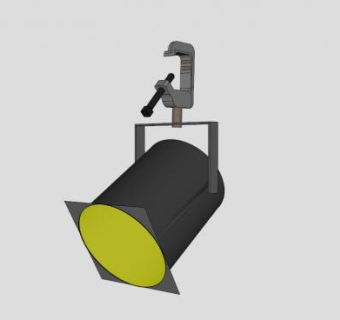 剧场灯光射灯SU模型下载_sketchup草图大师SKP模型