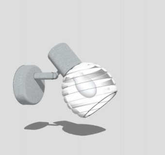 墙壁烛台筒灯SU模型下载_sketchup草图大师SKP模型