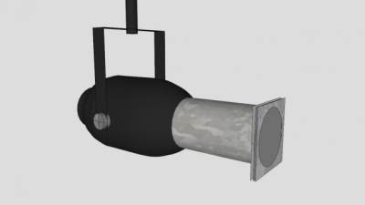 影集工程射灯SU模型下载_sketchup草图大师SKP模型