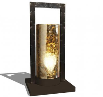 托玛电灯泡烛台SU模型下载_sketchup草图大师SKP模型