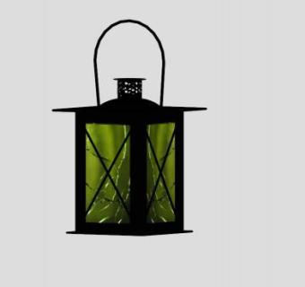 中式烛台灯笼SU模型下载_sketchup草图大师SKP模型