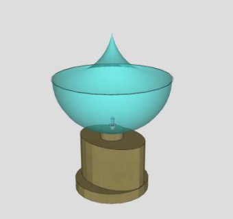 仿古灯台烛台灯SU模型下载_sketchup草图大师SKP模型