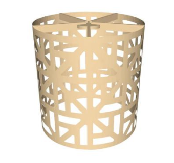 乌鲁木半木灯烛台灯SU模型下载_sketchup草图大师SKP模型