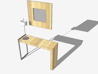 现代的餐具柜SU模型下载_sketchup草图大师SKP模型