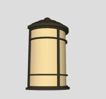 户外壁挂灯SU模型下载_sketchup草图大师SKP模型
