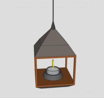 仿古烛台灯具SU模型下载_sketchup草图大师SKP模型