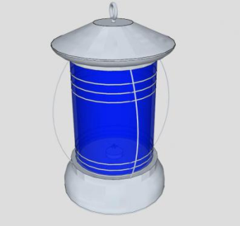 现代户外灯SU模型下载_sketchup草图大师SKP模型