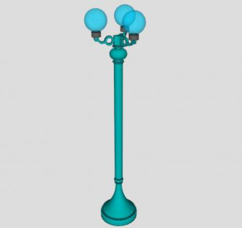 户外照明路灯SU模型下载_sketchup草图大师SKP模型