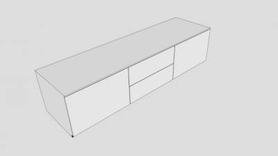 声音北极的餐具柜SU模型下载_sketchup草图大师SKP模型