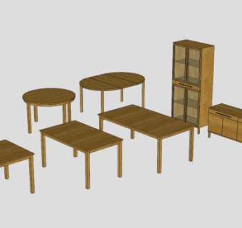 宜家边柜合集SU模型下载_sketchup草图大师SKP模型