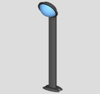 现代照明广场灯SU模型下载_sketchup草图大师SKP模型