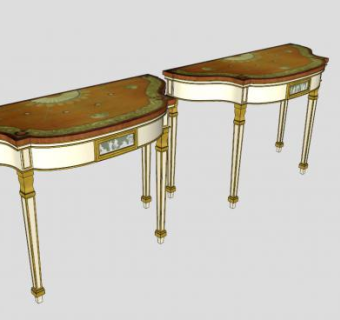 罗伯特亚当风格边柜SU模型下载_sketchup草图大师SKP模型