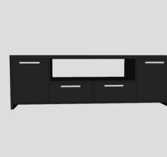 缓冲餐具柜SU模型下载_sketchup草图大师SKP模型