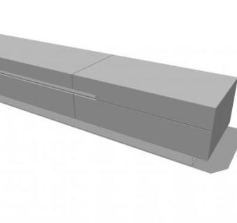 灰色餐具柜SU模型下载_sketchup草图大师SKP模型