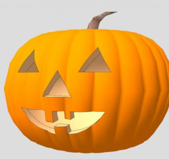 杰克南瓜灯SU模型下载_sketchup草图大师SKP模型