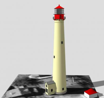 五月灯塔SU模型下载_sketchup草图大师SKP模型