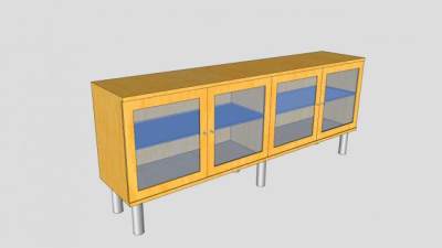 宜家邦德餐边柜SU模型下载_sketchup草图大师SKP模型