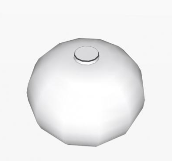 玻璃白灯笼SU模型下载_sketchup草图大师SKP模型