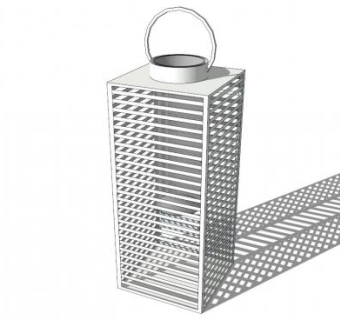 创意灯笼精灵灯具SU模型下载_sketchup草图大师SKP模型