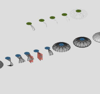 各式泡泡灯具SU模型下载_sketchup草图大师SKP模型