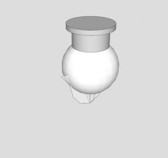 球形灯SU模型下载_sketchup草图大师SKP模型