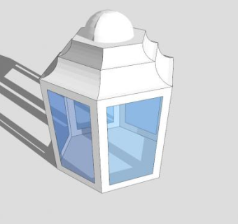 现代烛台灯具SU模型下载_sketchup草图大师SKP模型